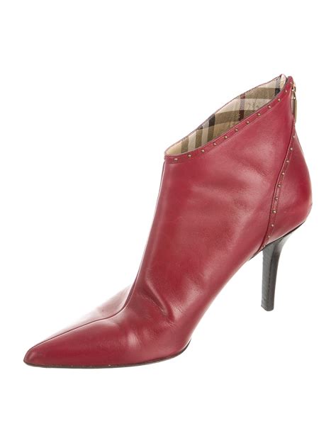 burberry pointed toe leather ankle boots|Burberry Ankle for Women .